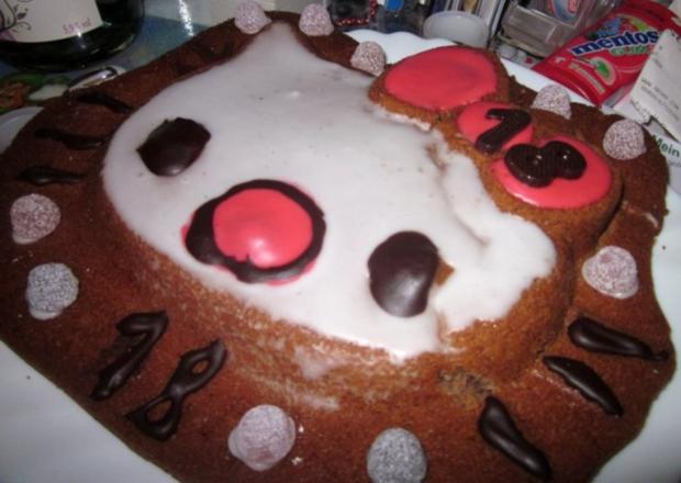 Hello Kitty Kuchen =) - Rezept mit Bild - kochbar.de