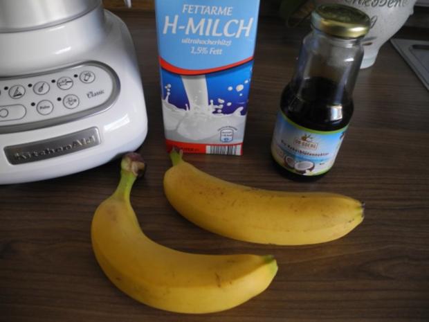 Bananen Pfirsich Shake