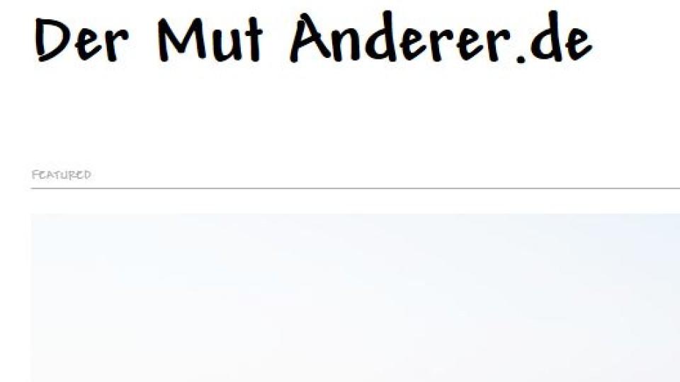 Kochblog der Woche: 'Der Mut Anderer' Kochblog der Woche: 'Der Mut Anderer'