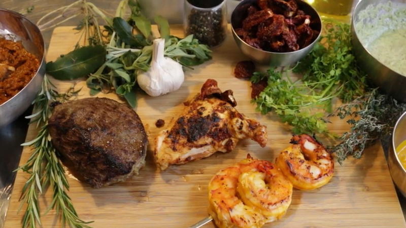 Fleisch vor dem Marinieren immer zuckern! Grill-Marinaden für Rind, Huhn und Garnelen