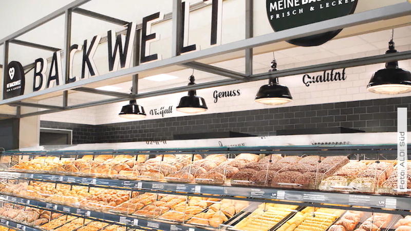 Frische Backwaren bei 'Meine Backwelt' Neues Back-Konzept bei Aldi Süd