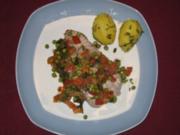 Tunfischsteak mit Erbsen-Minz-Salsa - Rezept