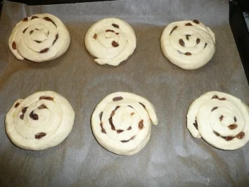 Rosinenschnecken - Rezept