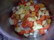 Süßkartoffelsüppchen mit herzhafter Einlage - Rezept