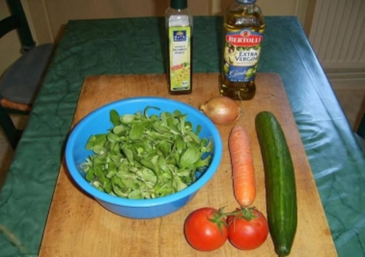 Glasierter Feld- Gurkensalat - Rezept