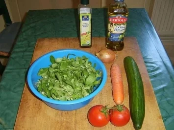 Glasierter Feld- Gurkensalat - Rezept