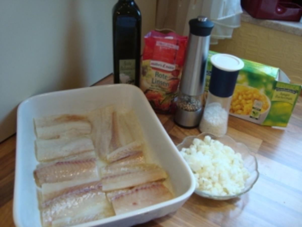 Hauptgericht - Fisch - Fischfilet auf Linsengemüse - Rezept - Bild Nr. 2