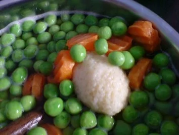 Erbsen, Wurzeln und Klöße - Rezept - Bild Nr. 6