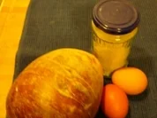 Stechrübenschnitzel an warmem Senfkartoffelsalat mit geschmorten Kirschtomaten - Rezept