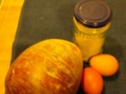 Stechrübenschnitzel an warmem Senfkartoffelsalat mit geschmorten Kirschtomaten - Rezept