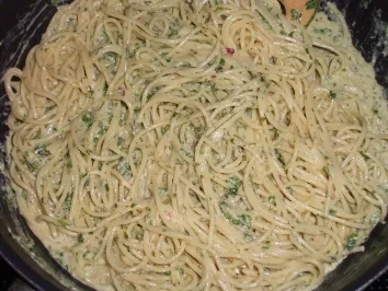 Kräuter Spaghetti - Rezept