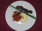 Senfmousse mit Lachstatar - Rezept