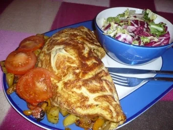 Rezept: Spanisches Bauernomelett Spanisches Bauernomelett - Rezept