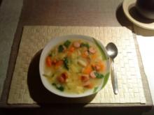 Einfache Kartoffelsuppe mit Würstchen - Rezept