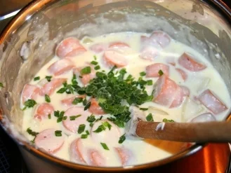 Rezept: Würstchen im Schnee Würstchen im Schnee - Rezept