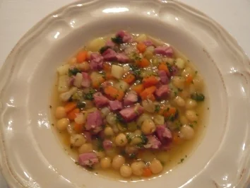 Erbseneintopf mit Kassler - Rezept