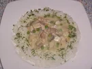 Hühnerfrikasseé in Zitronensauce - Rezept