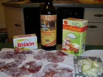 Kaninchenleber naturell an Marsalaweinsoße - Rezept