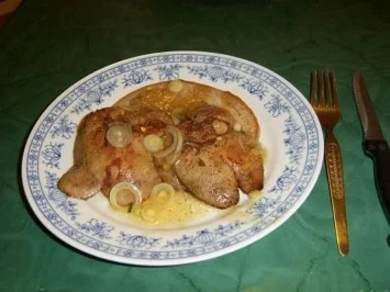 Kaninchenleber naturell an Marsalaweinsoße - Rezept