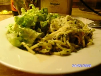 cremige Spinatspagetti - Rezept