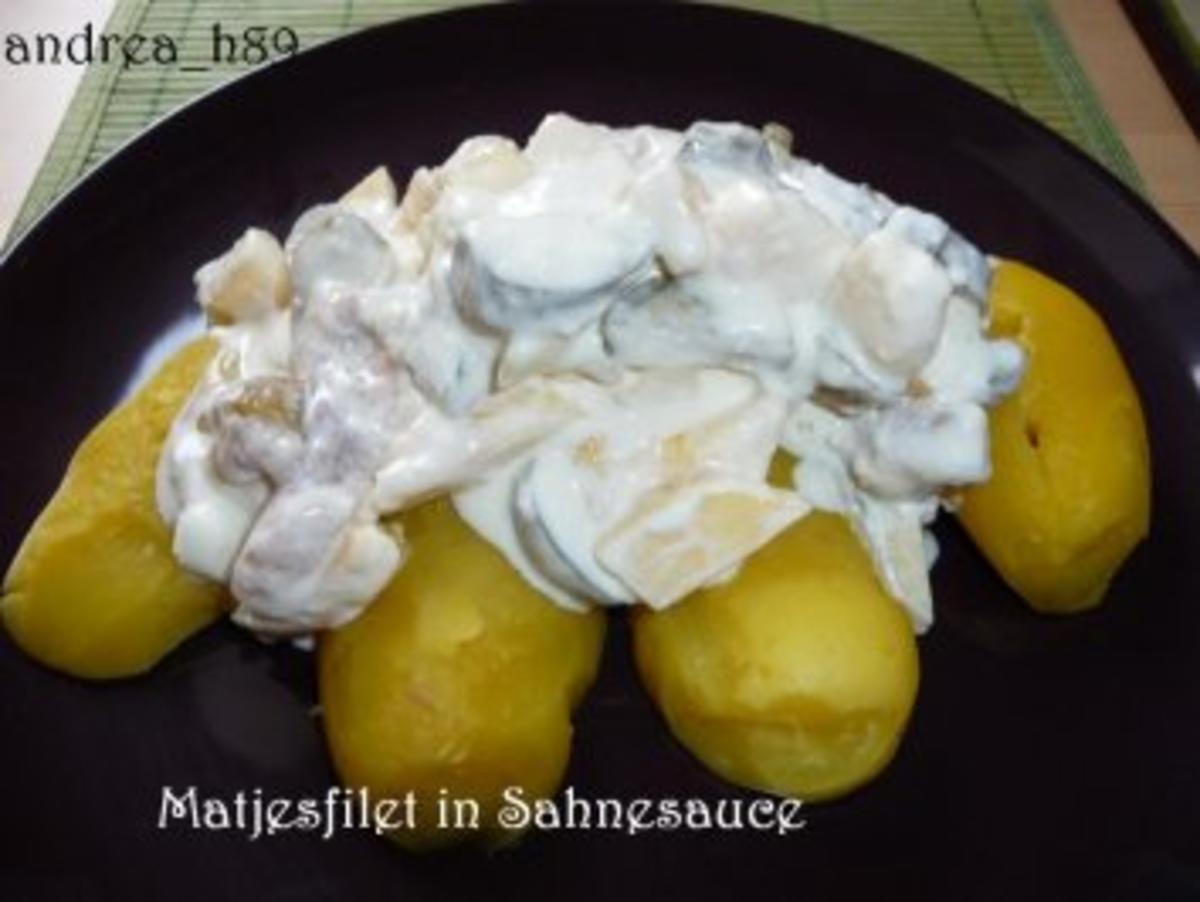 Matjesfilet mit Sahnesauce - Rezept mit Bild - kochbar.de