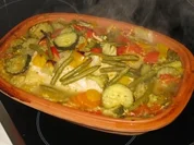 Rezept: Putenbrust aus dem Römertopf Putenbrust aus dem Römertopf - Rezept