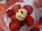 Quarkspeise mit Erdbeeren - Rezept