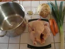 Alwins Hühnersuppe - Rezept
