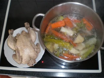Alwins Hühnersuppe - Rezept