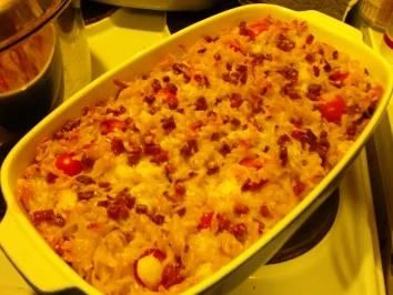 Rezept: Nudelauflauf, so wie wir ihn als Kinder liebten. Nudelauflauf, so wie wir ihn als Kinder liebten. - Rezept