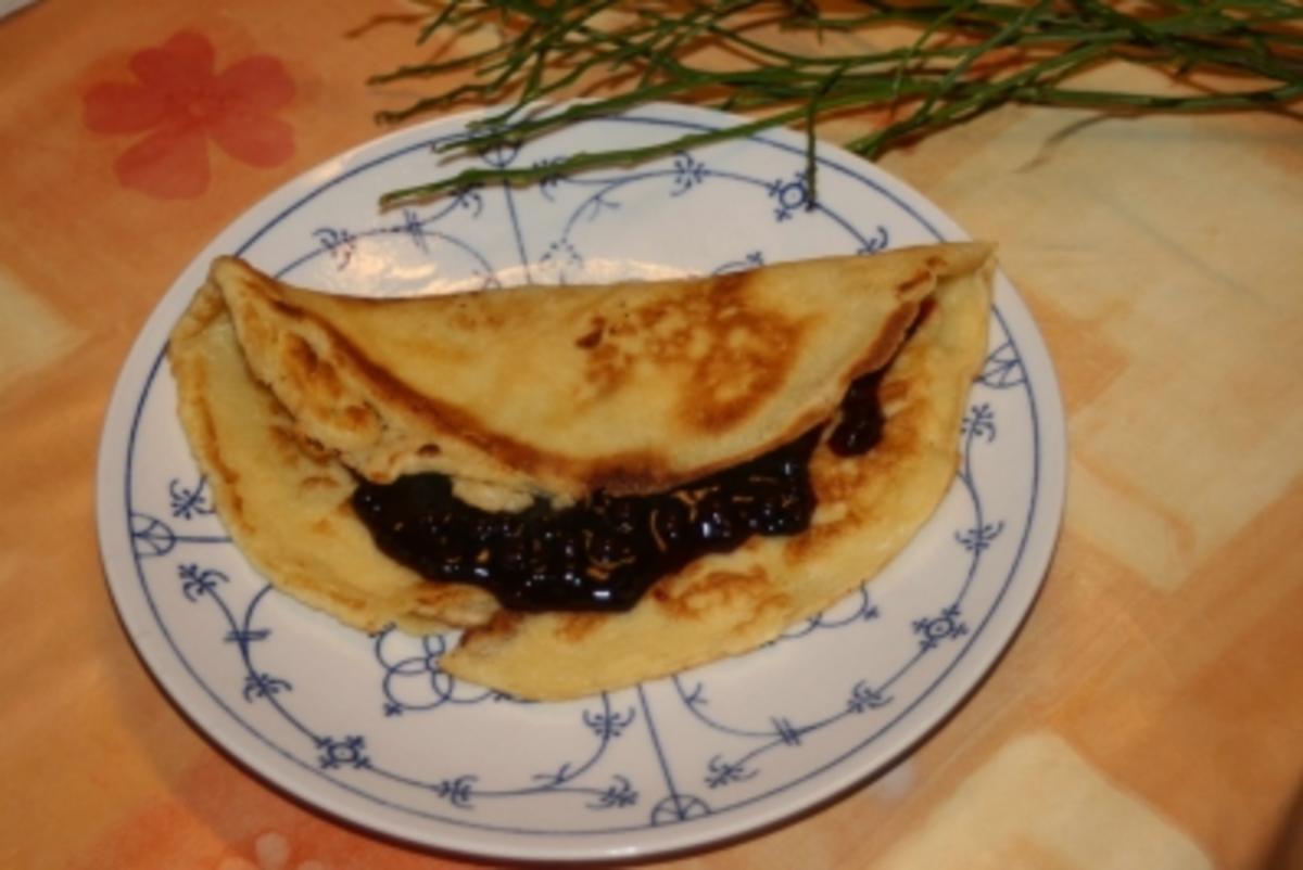 Pfannekuchen mit Blaubeeren - Rezept