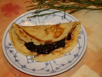 Pfannekuchen mit Blaubeeren - Rezept