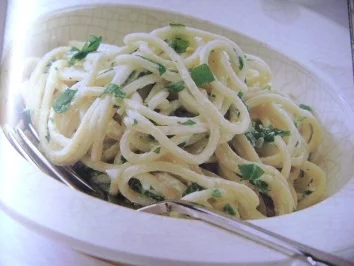 Spagetti mit Rukkola und Ricotta - Rezept