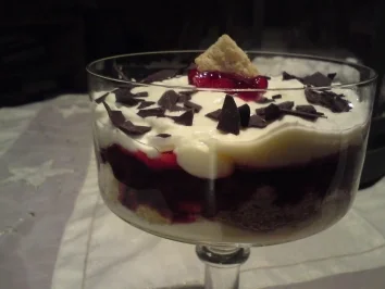 Rezept: Quark-Mascapone Creme mit Preiselbeer Quark-Mascapone Creme mit Preiselbeer - Rezept