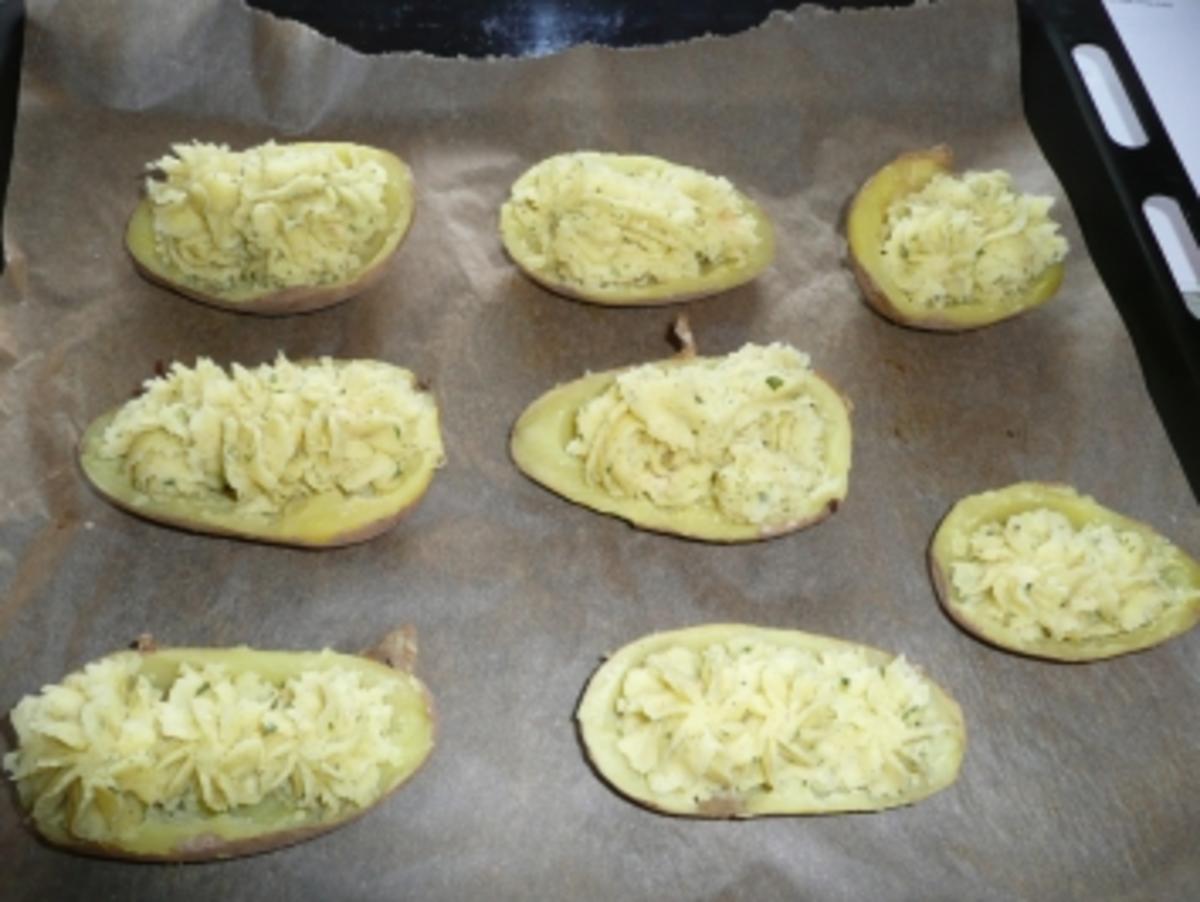Gefüllte Kartoffeln mit  Kräutercreme - Rezept