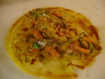 Pfannkuchen: Gefüllte Gemüsepfannkuchen - Rezept - Bild Nr. 3