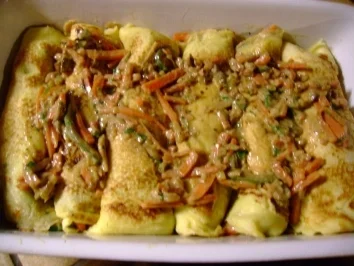 Pfannkuchen: Gefüllte Gemüsepfannkuchen - Rezept - Bild Nr. 4