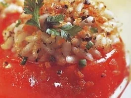 antipasti gefullte tomaten mit reis - Rezept