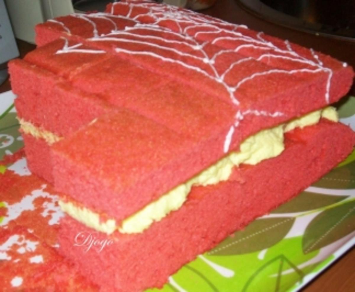 Spiderman Kuchen - Rezept