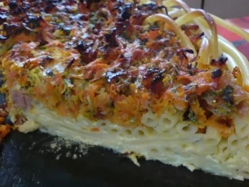 Rezept: Makkaroni-Gemüse-Kuchen Makkaroni-Gemüse-Kuchen - Rezept