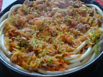 Rezept: Makkaroni-Gemüse-Kuchen Makkaroni-Gemüse-Kuchen - Rezept