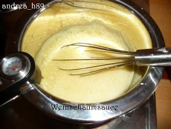 Weinschaumsoße - Rezept