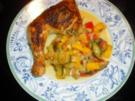 Hühnerkeulen in Wermut - Rezept