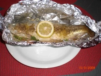 Forelle in Folie - Rezept