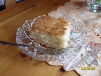 Buttermilch- Kokos- Kuchen - Rezept