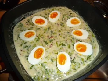Rezept: Eierragout mit Lauch Bild Nr. 2 Eierragout mit Lauch - Rezept - Bild Nr. 2