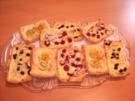 Blätterteig mit Obst und Pudding - Rezept