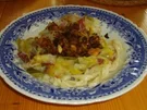 Nudeln mit Lauchgemüse - Rezept