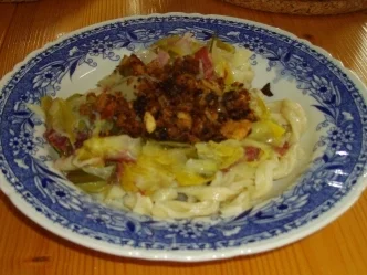 Rezept: Nudeln mit Lauchgemüse Nudeln mit Lauchgemüse - Rezept