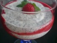 Geschichtete Quark-Mohnspeise - Rezept